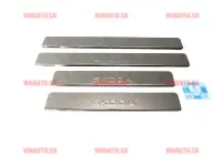 Накладки на пороги SKODA Rapid (4шт.)