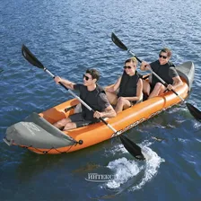 Надувная байдарка Rapid-X3 трехместная 381*100 см + насос и весла
