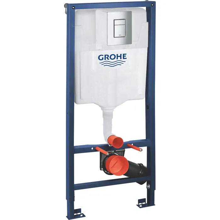 Инсталляция унитаза Grohe Rapid SL 3 в 1 в сборе, с кнопкой Skate Cosmopoliten 38772001-0