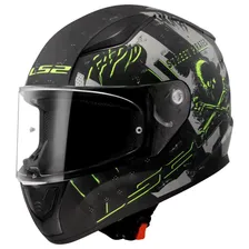 Мотошлем LS2 FF353 RAPID II PIRATES серый матовый M