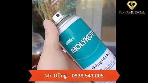 MOLYKOTE G-Rapid Plus Paste Spray – Bình xịt bôi trơn rắn