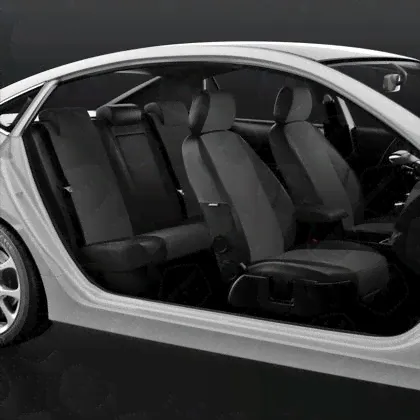 Чехлы на сидения Skoda Rapid 2012 2020 Черный/Синий (арт.SK23-0401-EC05)-2