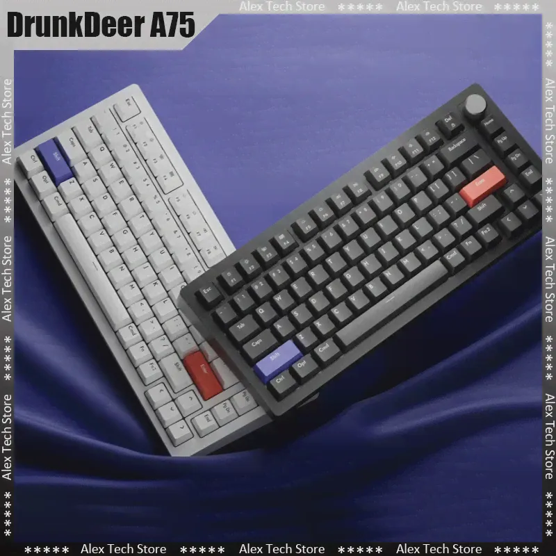 Механическая Игровая клавиатура DrunkdeerG65 Rapid Trigger Drunkdeer G65 Tkl Hyper Fast С Магнитным переключателем rgb Wired Usb Compact 68 Клавиш