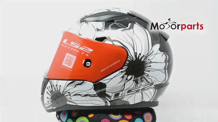 LS2 FF353 Rapid Poppies Black White