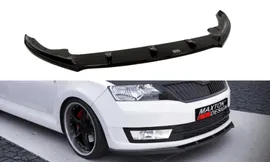 Сплиттер переднего бампера Skoda Rapid (2012-...)