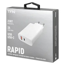 Сетевое ЗУ TFN Rapid USB + USB Type-C, 20 Вт