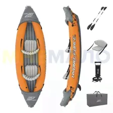 65077 Bestway Надувная байдарка "Lite-Rapid X2" 321х88см, алюм.вёсла 218см, насос 62086, до 160кг