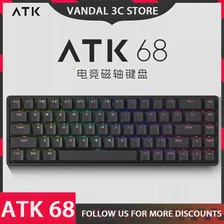 Клавиатура Atk Atk68 с магнитным переключателем, игровая умная скоростная клавиатура X Rapid Trigger из алюминиевого сплава, Rgb 68 клавиш, для геймеров (art.: 3920c6809806c)