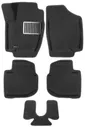 3D коврики Euromat для SKODA Rapid (2012-2020, 2020-), EVA, Черный
