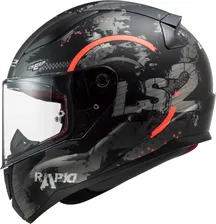 Мотошлем LS2 FF353 RAPID CIRCLE MATT (TITANIUM/FLUO/ORANGE)