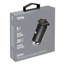 Автомобильное зарядное устройство TFN Rapid + 2 x USB A + C 5A QC-PD 30W черное