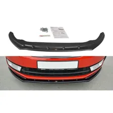 Сплиттер переднего бампера Maxton Design V2 Skoda Rapid 2012-2020