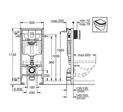 Система инсталляции для унитазов Grohe Rapid SL 38811KF0