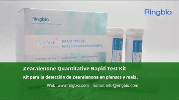 Ringbio iQuanti zearalenone quantitative rapid test kit demo video