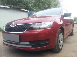 Защита радиатора хром для Skoda Rapid