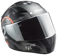 Шлем LS2 FF353 RAPID CIRCLE (XL, Matt Titanium Fluor Orange)