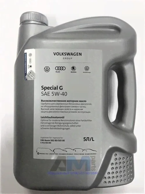Оригинальное мотроное масло Special G 5W40 (5л.) Skoda Rapid Rapid 1 (2012-2020)