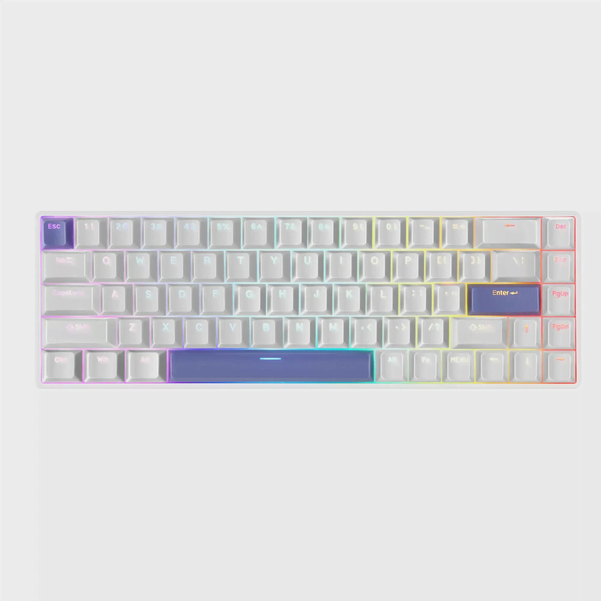 Механическая клавиатура DrunkDeerG65, Игровые клавиатуры Rapid Trigger TKL, Сверхбыстрый магнитный Переключатель, RGB Проводной USB Compact 68 Клавиш