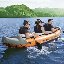 Надувная байдарка Rapid-X3 трехместная 381*100 см + насос и весла