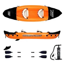Каяк надувной Bestway Hydro Force Lite Rapid X2 с покрывалом