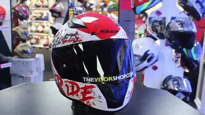 LS2 FF353 Rapid Naughty Helmet (White/Red)
