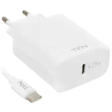Сетевое зарядное устройство TFN RAPID Type-C PD 25W белый [5367361]
