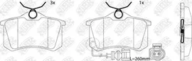 Тормозные колодки NiBK задние для Skoda Rapid I 2012-2019. Артикул PN0019W