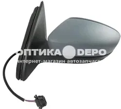 RAPID зеркало левое электрическое с подогревом , под покраску (CONVEX) (тайвань) для SKODA RAPID